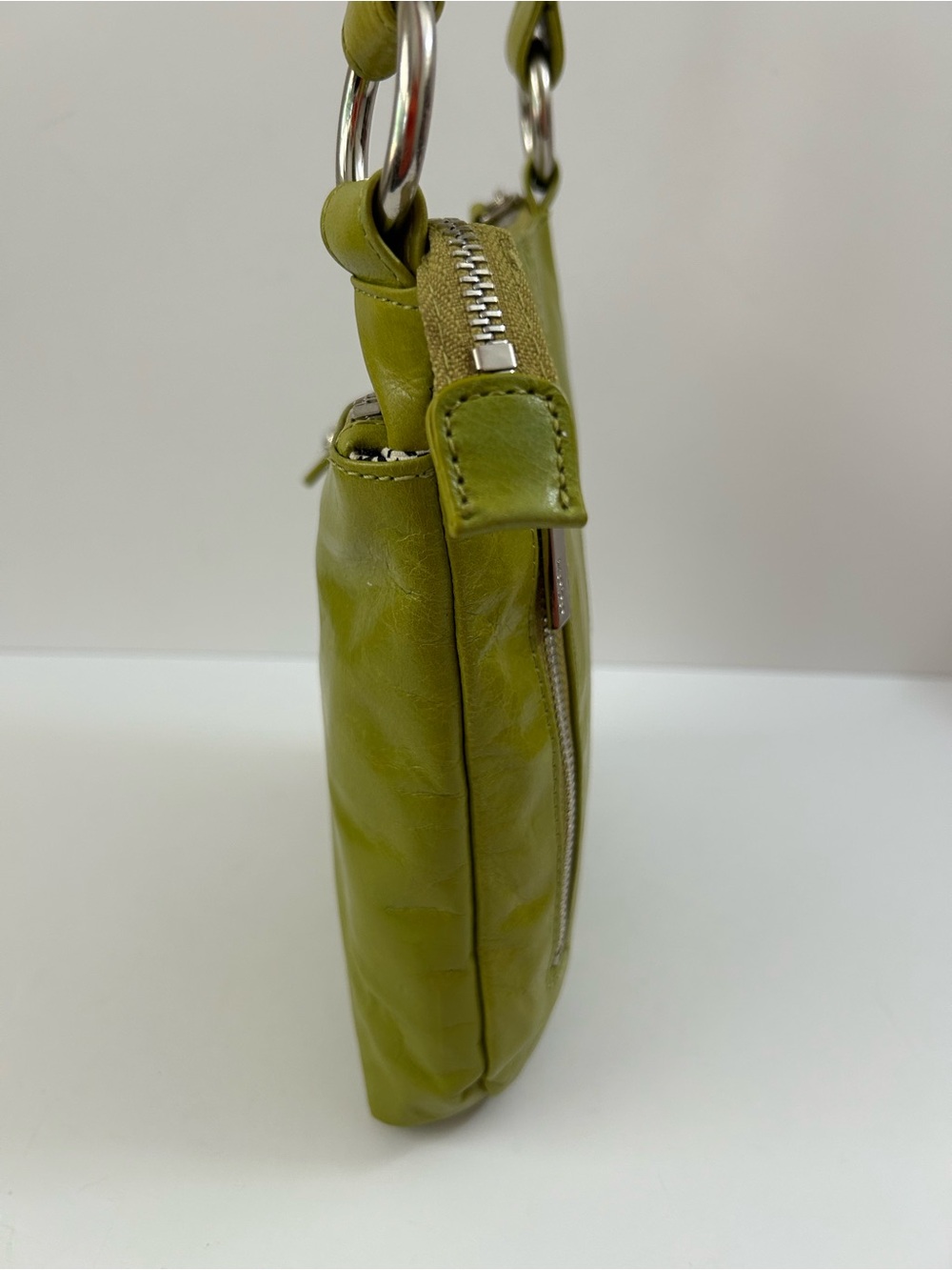 Hobo The Original - Green Leather Crossbody Bag - Picture 3 of 16